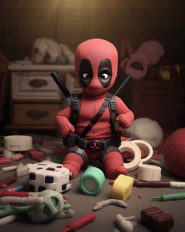 Deadpool as a baby!!